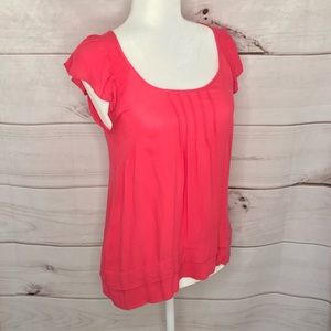 Black Rainn Cap Sleeve Blouse